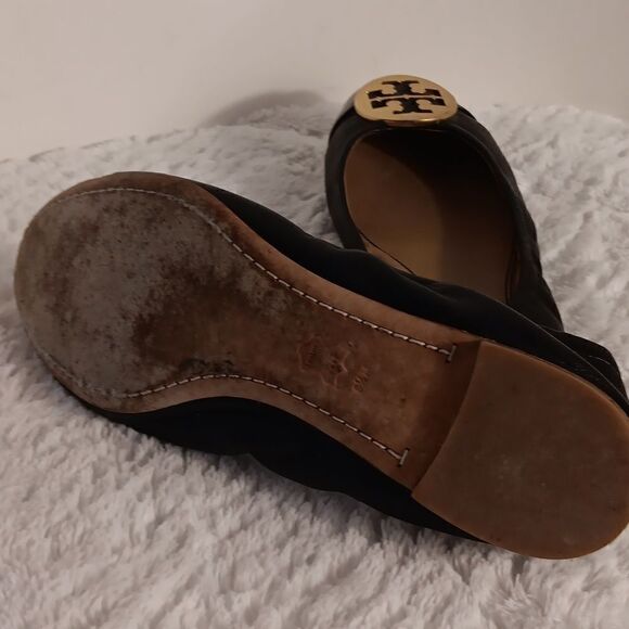 Tory Burch Minnie Captoe Leather Ballet Flats - Picture 4 of 8